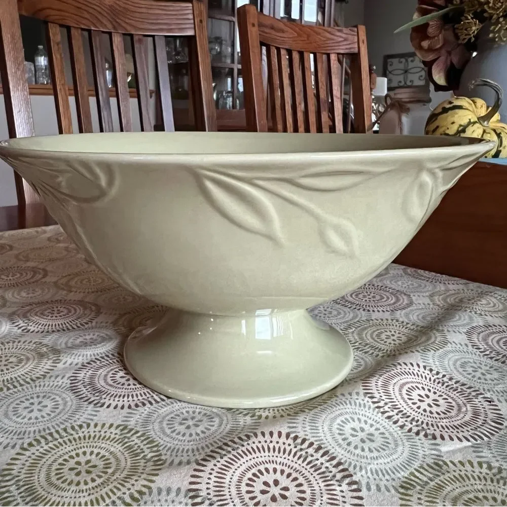 Laura Ashley Sage Green Rosemoor Pedestal Decorative Bowl
